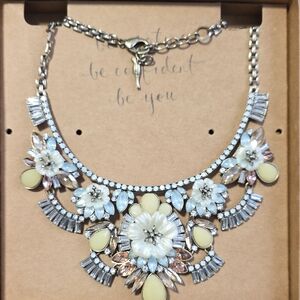 Chloe + Isabel Silver and Yellow Floral Necklace